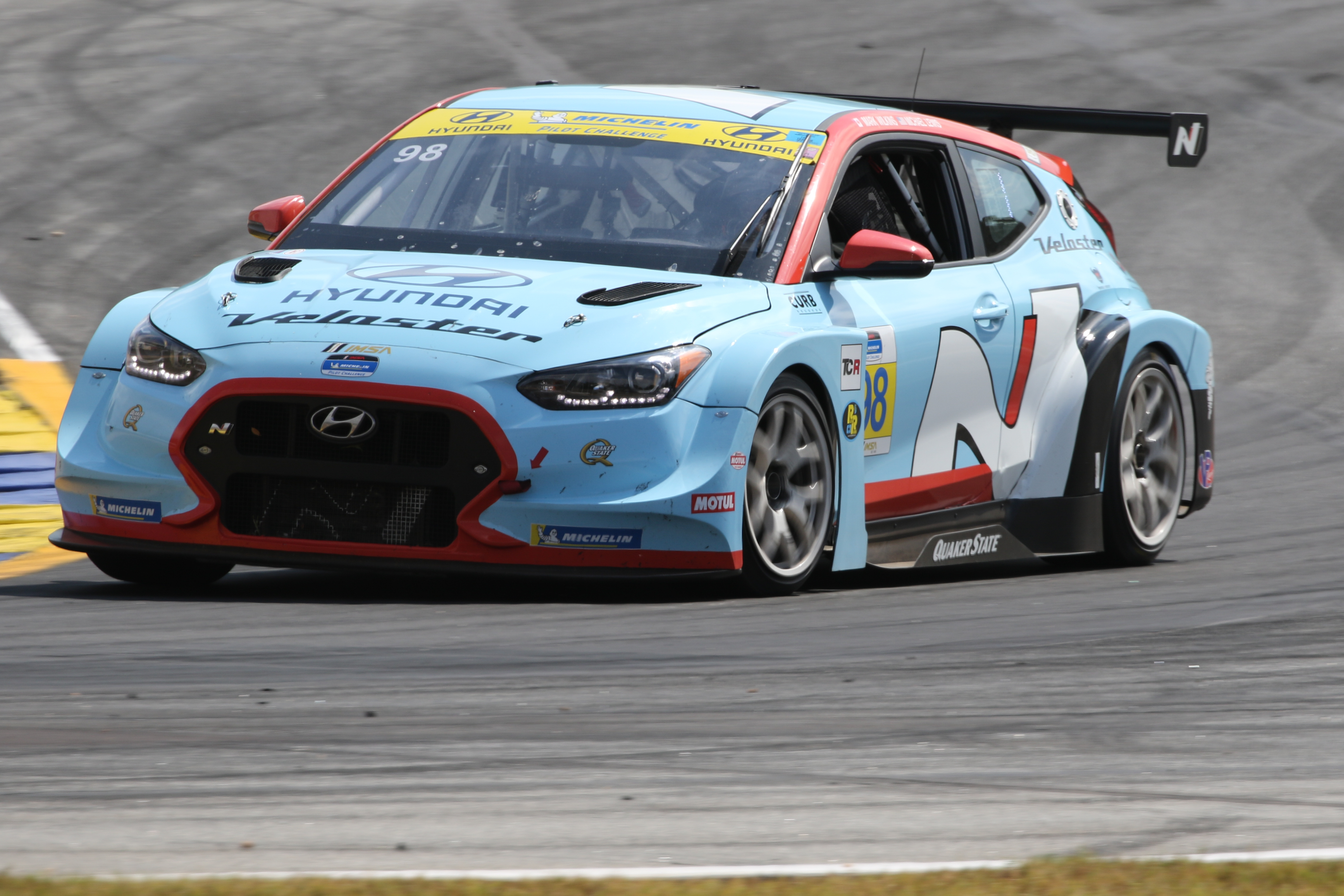 Mark Wilkins And Michael Lewis Win 19 Imsa Michelin Pilot Challenge Drivers Championship In Hyundai Veloster Tcr Race Car Hyundai Newsroom