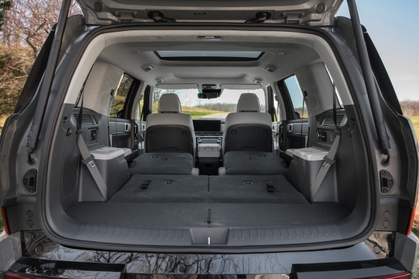 2026 Hyundai Santa Fe cargo area showing generous loading space